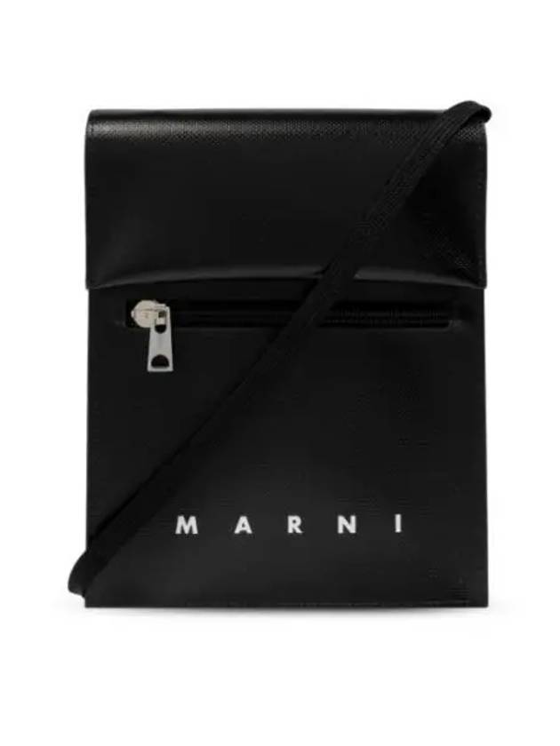 Shoelace Strap Pouch Bag Black - MARNI - BALAAN 2