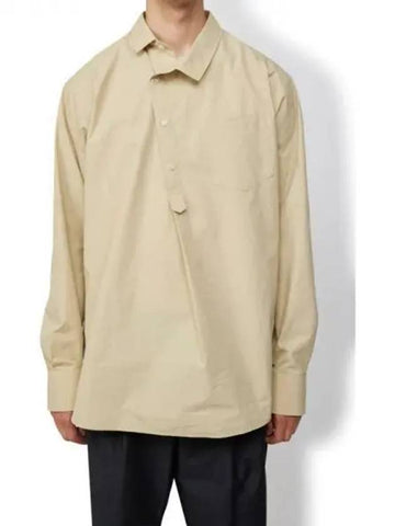 Kolor Beige Asymmetric Oversized Shirt - KOLOR - BALAAN 1