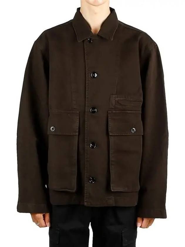 Boxy Denim Jacket Espresso - LEMAIRE - BALAAN 2