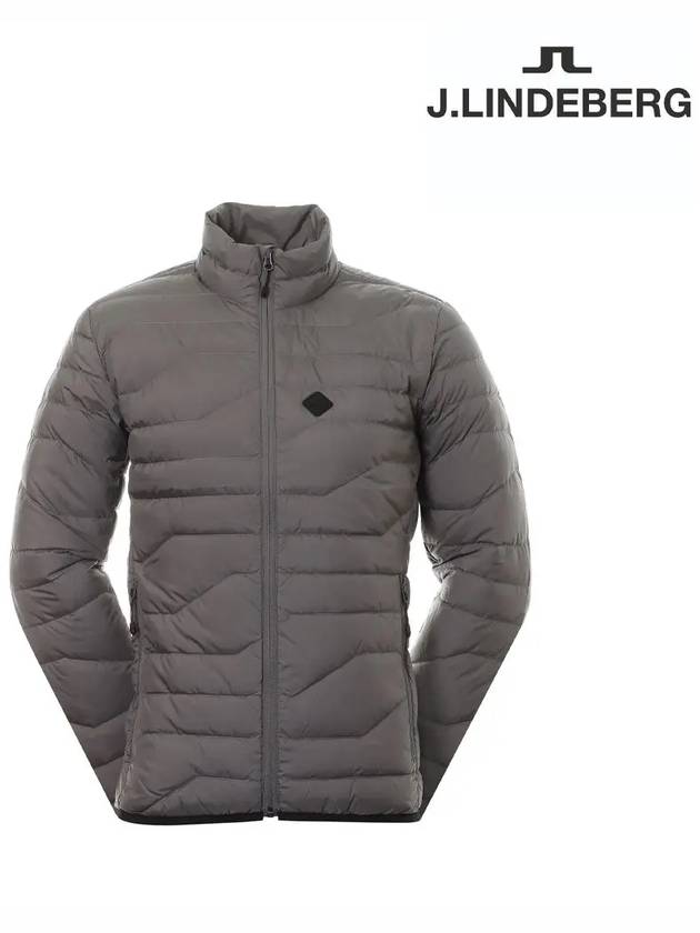 Men's Logo Cliff Light Down Jacket Gray - J.LINDEBERG - BALAAN 2