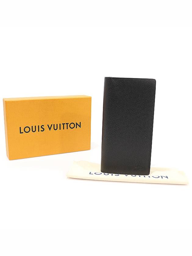 M30501 Black Taiga Leather Brazza Wallet Long - LOUIS VUITTON - BALAAN 2