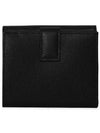 Gancini Leather Half Wallet Black - SALVATORE FERRAGAMO - BALAAN 6