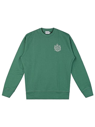 Logo Comfort Sweatshirt Green - MAISON KITSUNE - BALAAN 2