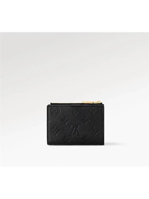 Lisa Monogram Leather Half Wallet Black - LOUIS VUITTON - BALAAN 7