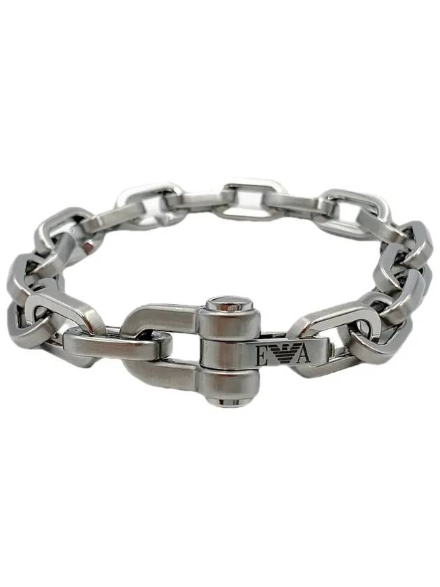 Logo Chain Bracelet Silver - EMPORIO ARMANI - BALAAN 3