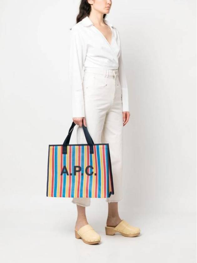 Johanna Striped Tote Bag - A.P.C. - BALAAN 4