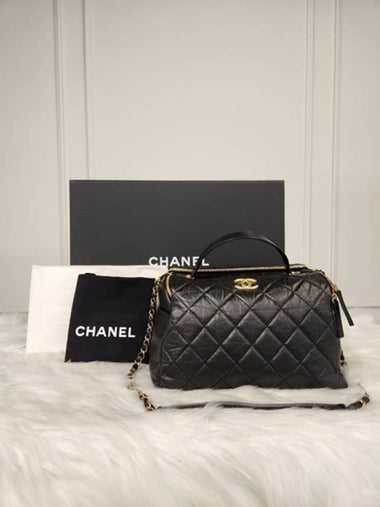 Women s Bowling Bag Top Handle Black AS3740 Condition - CHANEL - BALAAN 1