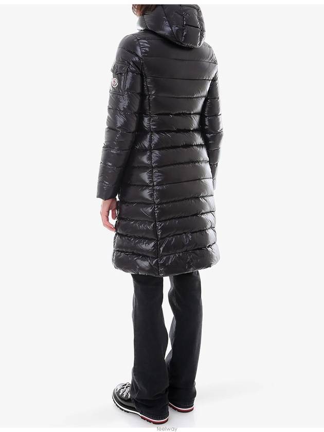 1C51300 68950 999 MOKA Glossy Black Long Padding - MONCLER - BALAAN 4