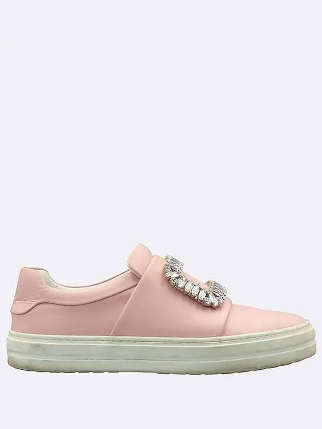 RVW40315850 Crystal embellished pink leather women s sneakers 36 - ROGER VIVIER - BALAAN 4