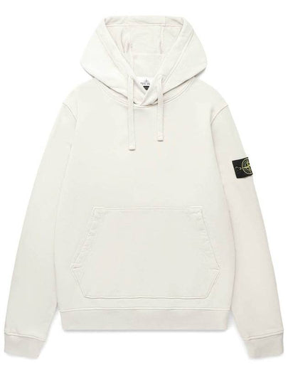 Signature Logo Patch Hoodie Beige - STONE ISLAND - BALAAN 2