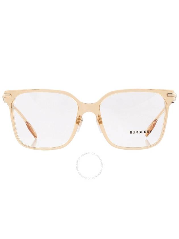 Eyewear Square Plastic Eyeglasses Light Gold - BURBERRY - BALAAN 1