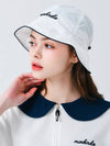 Ribbon tie nylon bucket hat WHITE - MONBIRDIE GOLF - BALAAN 6