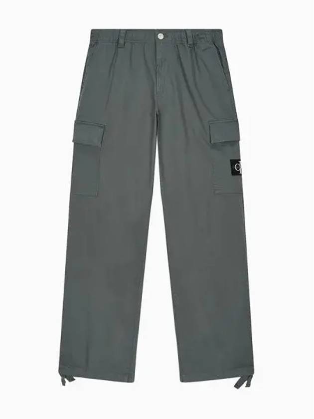 JEANS Men s Dark Gray Regular Fit Straight Cargo Pants J326829 PSL - CALVIN KLEIN - BALAAN 2