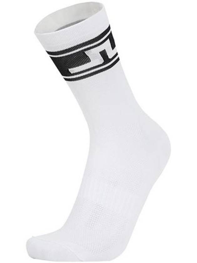 Percy Logo Socks Black White - J.LINDEBERG - BALAAN 2