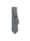 H Discret Unie Tie Gris - HERMES - BALAAN 1