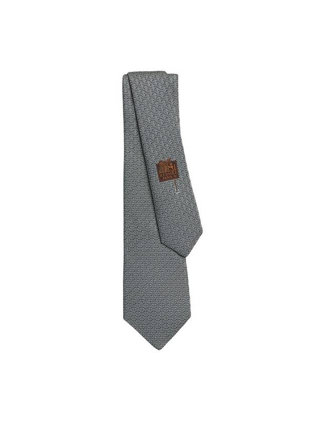 H Discret Unie Tie Gris - HERMES - BALAAN 1