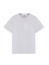 Men's Compass Embroidery Back Lettering Short Sleeve T-Shirt Grey - STONE ISLAND - BALAAN 1