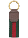 Ophidia Keychain Green And Red Web Stripe - GUCCI - BALAAN 4