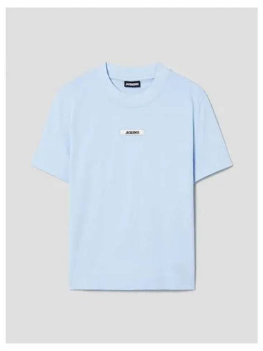 Jacquemus Women s Le T shirt Blouse Southern Gro Grain Light Blue Domestic Product GM0024010497987 - JACQUEMUS - BALAAN 1