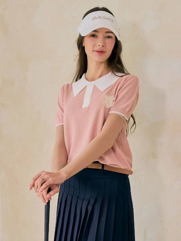 Waffle color scheme short sleeve pink - BENECIA12 - BALAAN 3