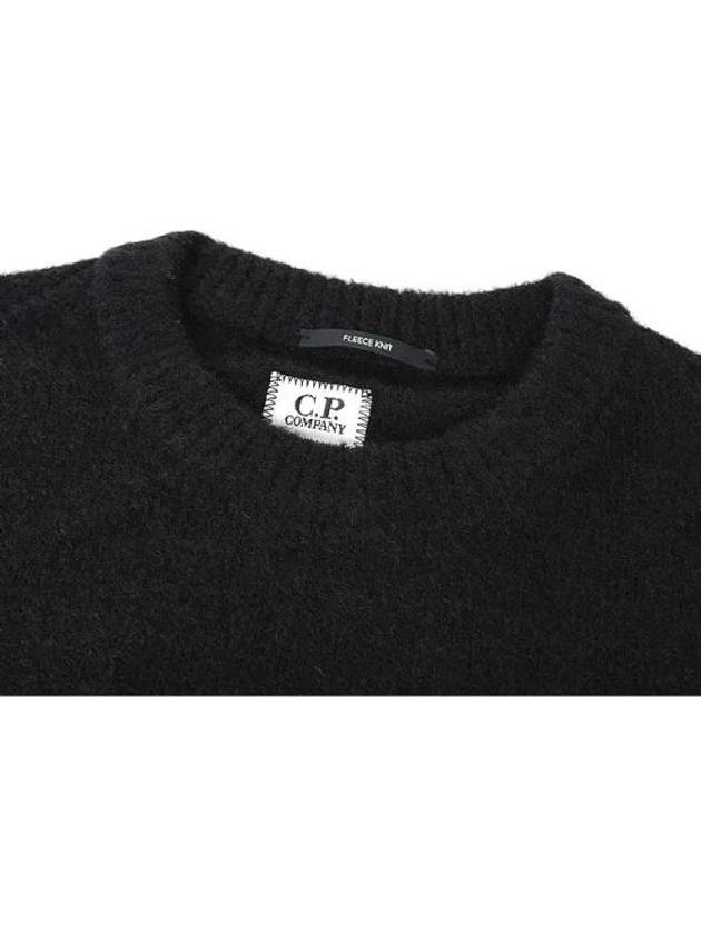 Fleece Knit Top Black - CP COMPANY - BALAAN 4