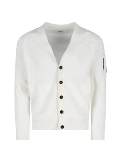 Lens Cotton Cardigan White - CP COMPANY - BALAAN 2