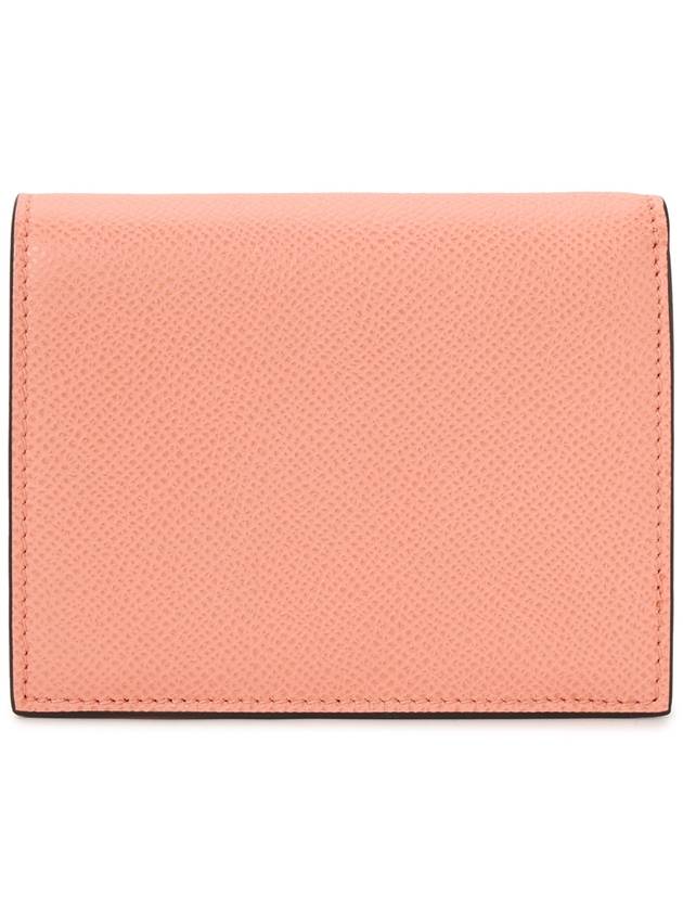 Gancini Compact Half Wallet Coral - SALVATORE FERRAGAMO - BALAAN 3