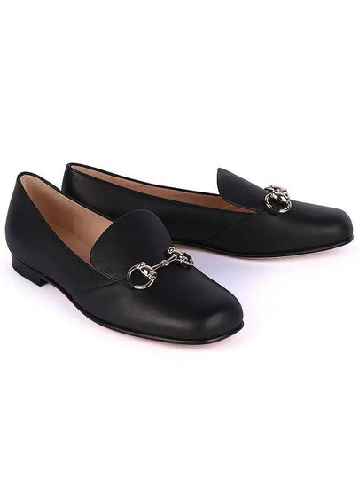 Women's Horsebit Leather Loafers Black - GUCCI - BALAAN 2