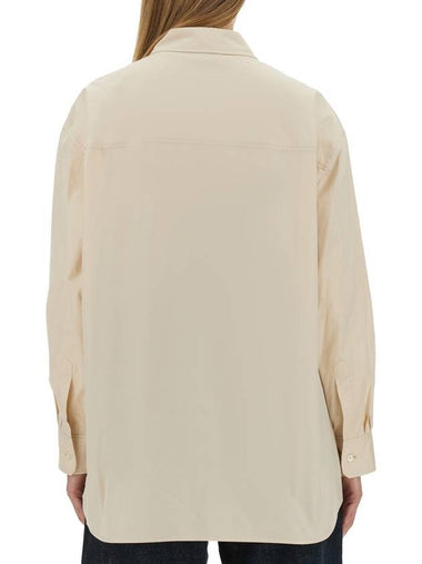 Poplin Oversized Shirt Light Cream - LEMAIRE - BALAAN 1