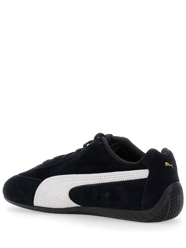 'Speedcat' Black Sneakers With Logo Print On The Side And Logo Lettering On The Side In Leather Unisex - PUMA - BALAAN 3