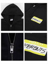 My Name Is Logo Graphic Zip-Up Hoodie Black - VETEMENTS - BALAAN 5