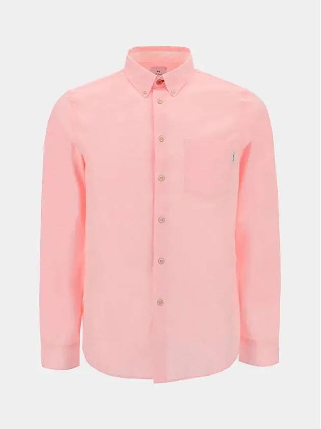 Tailored Organic Cotton Long Sleeve Shirt Pink - PAUL SMITH - BALAAN 2