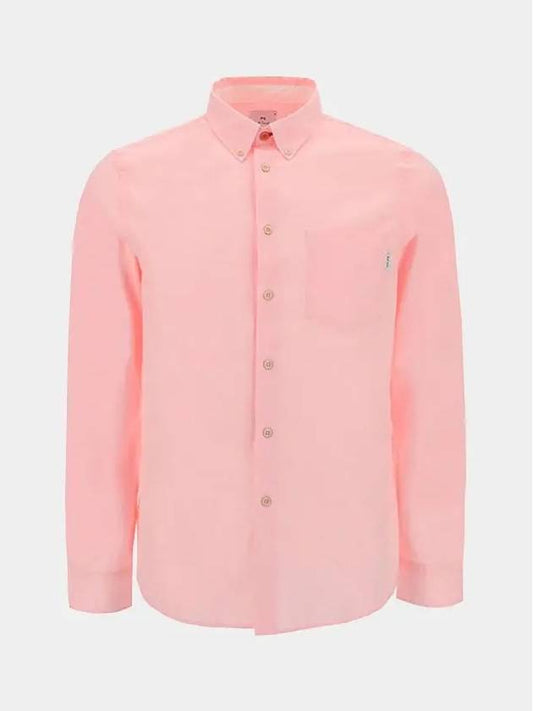 Tailored Organic Cotton Long Sleeve Shirt Pink - PAUL SMITH - BALAAN 2