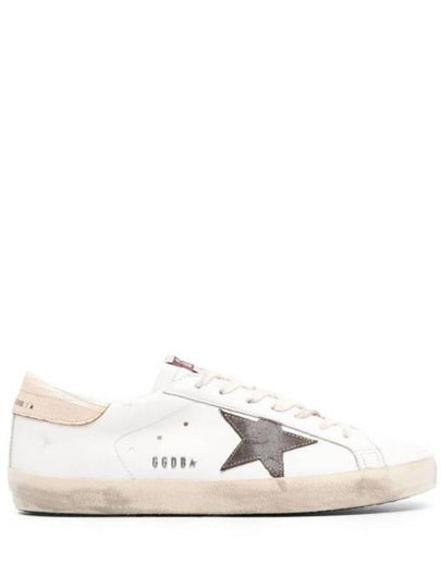 Superstar Brown Tab Classic Leather Low Top Sneakers White - GOLDEN GOOSE - BALAAN 2