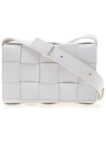 Cassette Intrecciato Small Cross Bag White - BOTTEGA VENETA - BALAAN 2