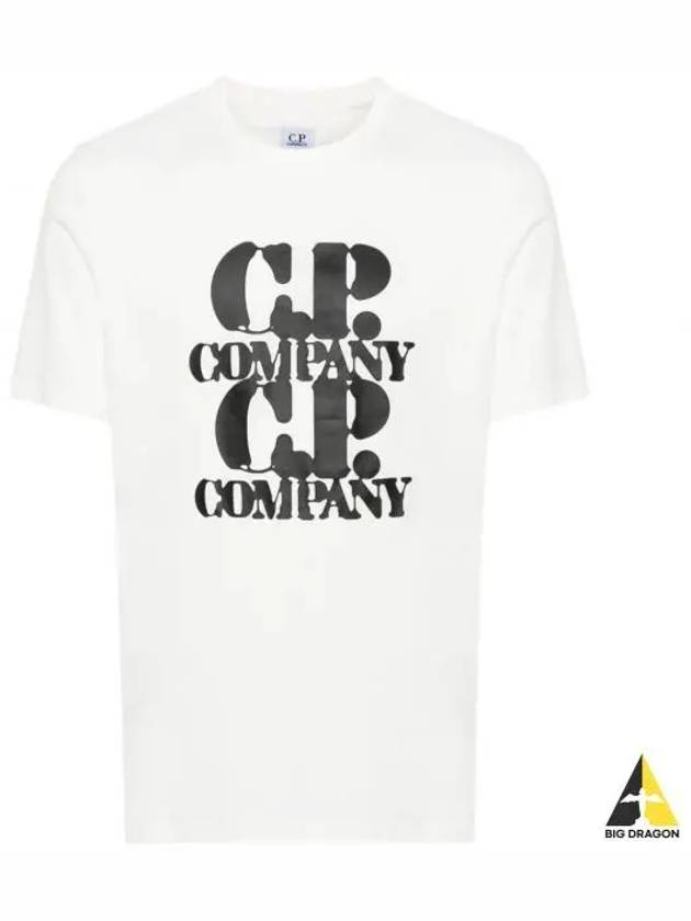 30/1 Jersey Graphic Short Sleeve T-Shirt White - CP COMPANY - BALAAN 2