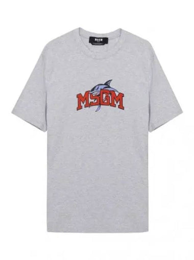 Shark logo short sleeve t shirt - MSGM - BALAAN 1