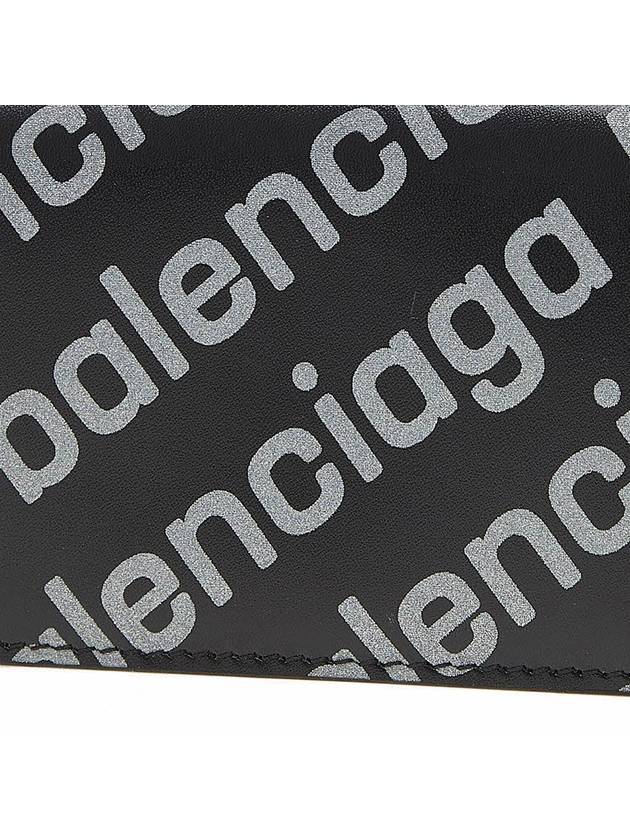 All-Over Logo Tri-Fold Half Wallet Black - BALENCIAGA - BALAAN 7