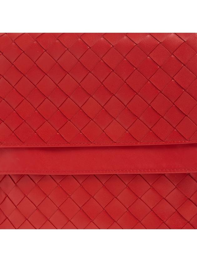 Small Fold Shoulder Bag Red - BOTTEGA VENETA - BALAAN.