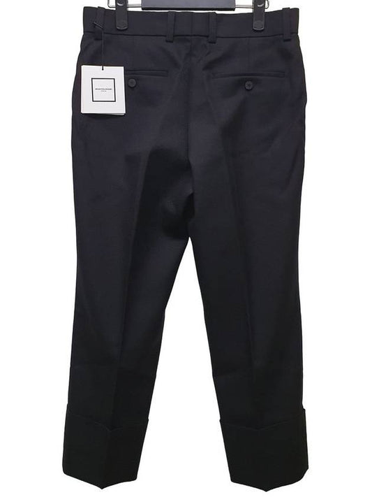 Black Wool Cabra Pants W231PT03901B - WOOYOUNGMI - BALAAN 2