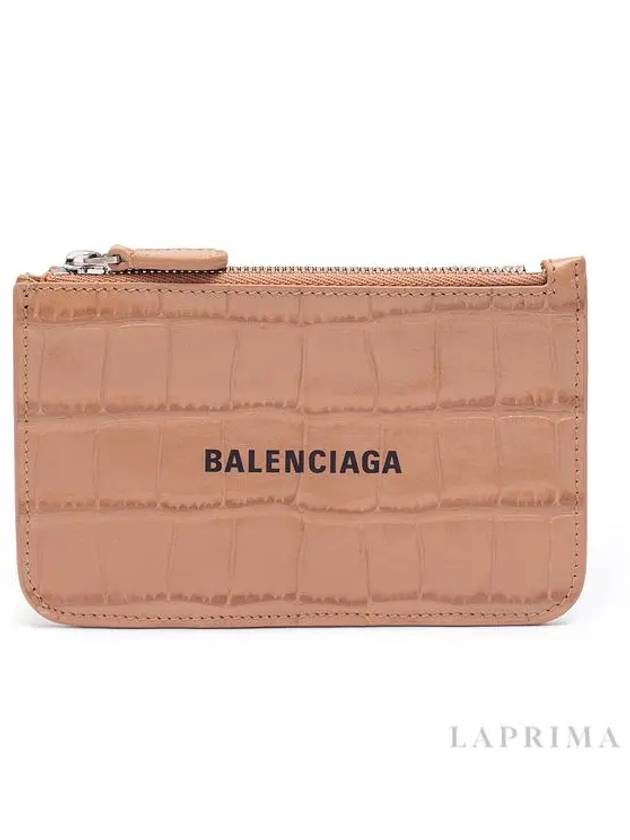 Women's Card Wallet Women's Cash Large Long Coin And Card Holder Crocodile Emboss - BALENCIAGA - BALAAN 5