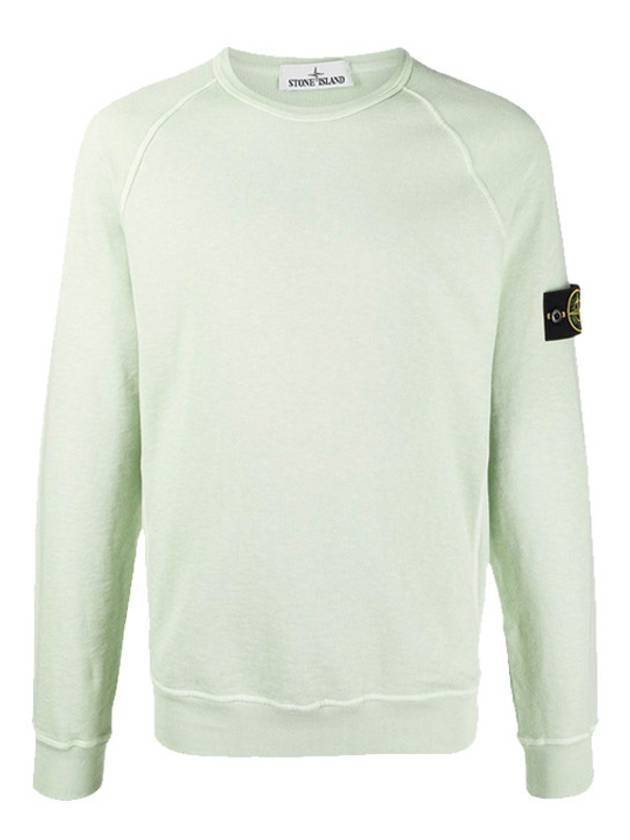 Wappen Patch Round Sweatshirt Mint - STONE ISLAND - BALAAN 1