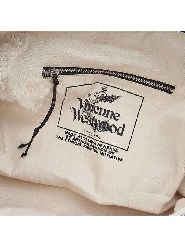 Striped Cotton Canvas Duffel Bag Red - VIVIENNE WESTWOOD - BALAAN 11