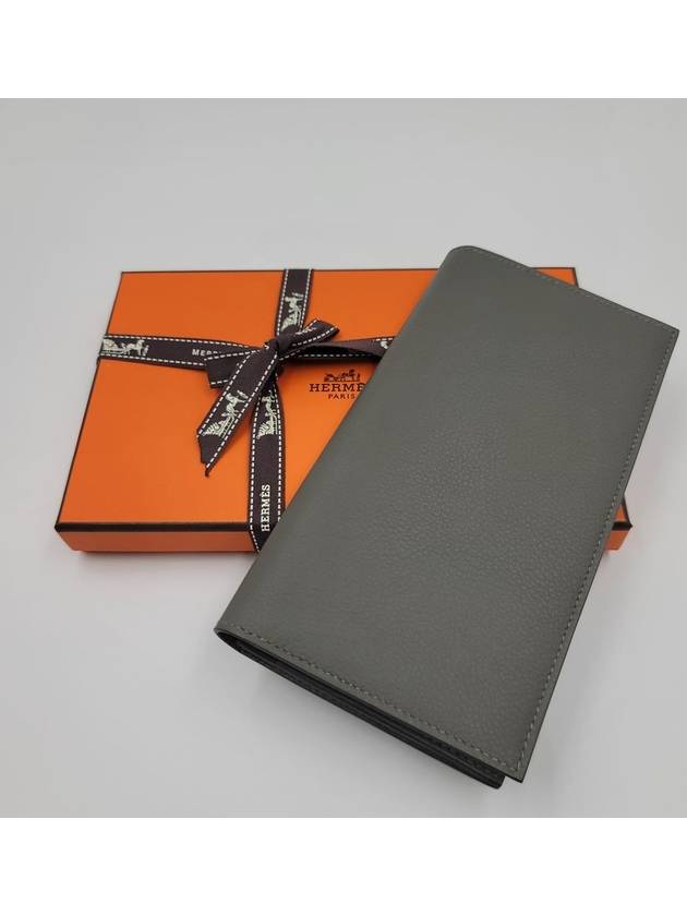 Citizen Twill Long Wallet Grey - HERMES - BALAAN 5