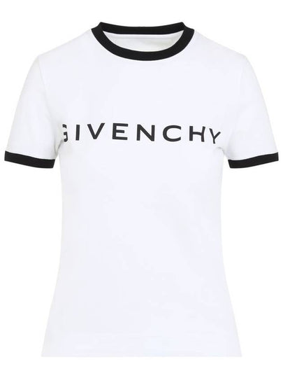 Archetype Slim Fit Cotton Short Sleeve T-Shirt White - GIVENCHY - BALAAN 2