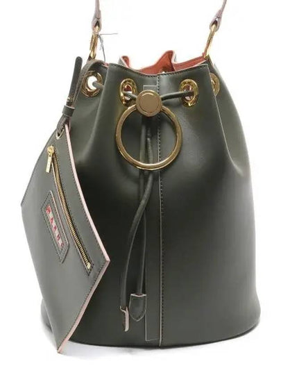 Earrings Bucket Bag Khaki - MARNI - BALAAN 2