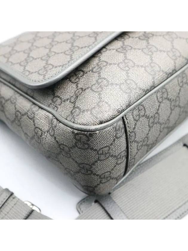 761741 Gray Black Supreme Tender Canvas Ophidia Medium Messenger Bag - GUCCI - BALAAN 6