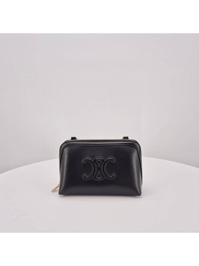 Coeur Triomphe Chain Clutch Bag Black - CELINE - BALAAN 2