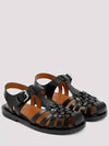 Leather Fisherman Sandals Black - MARNI - BALAAN 4