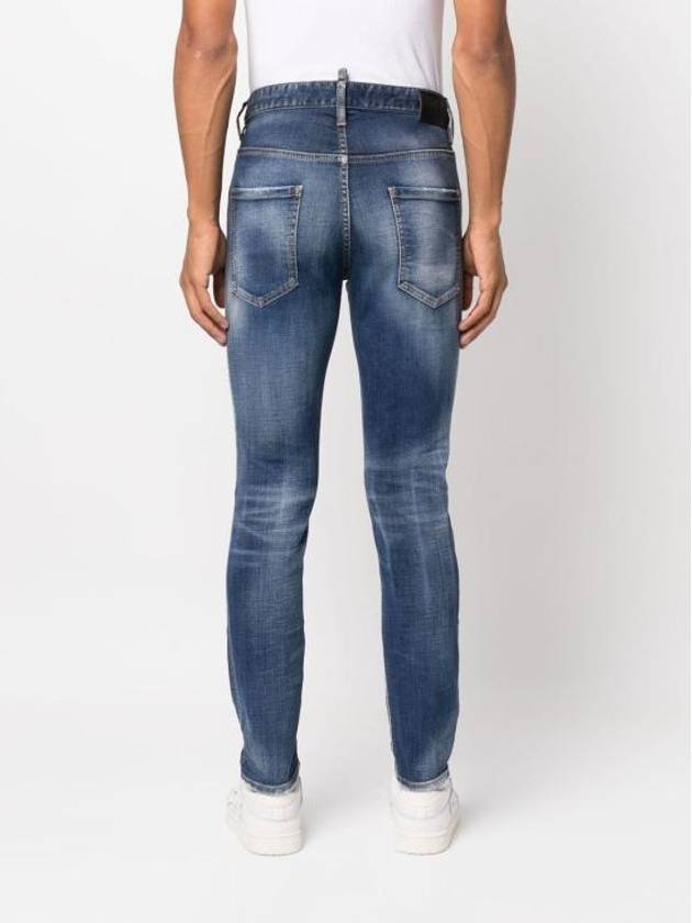 Skater Skinny Jeans Dark Blue - DSQUARED2 - BALAAN 8